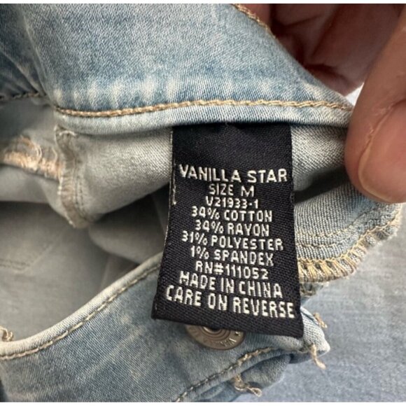 Vanilla Star Womens Mid Rise Pull-On Jeans Size M - Picture 5 of 10